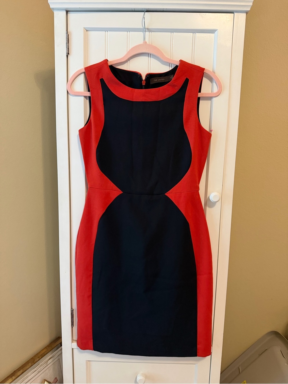 The Limited Black & Orange Color Block Dress Size 0 NWT $98 Retail